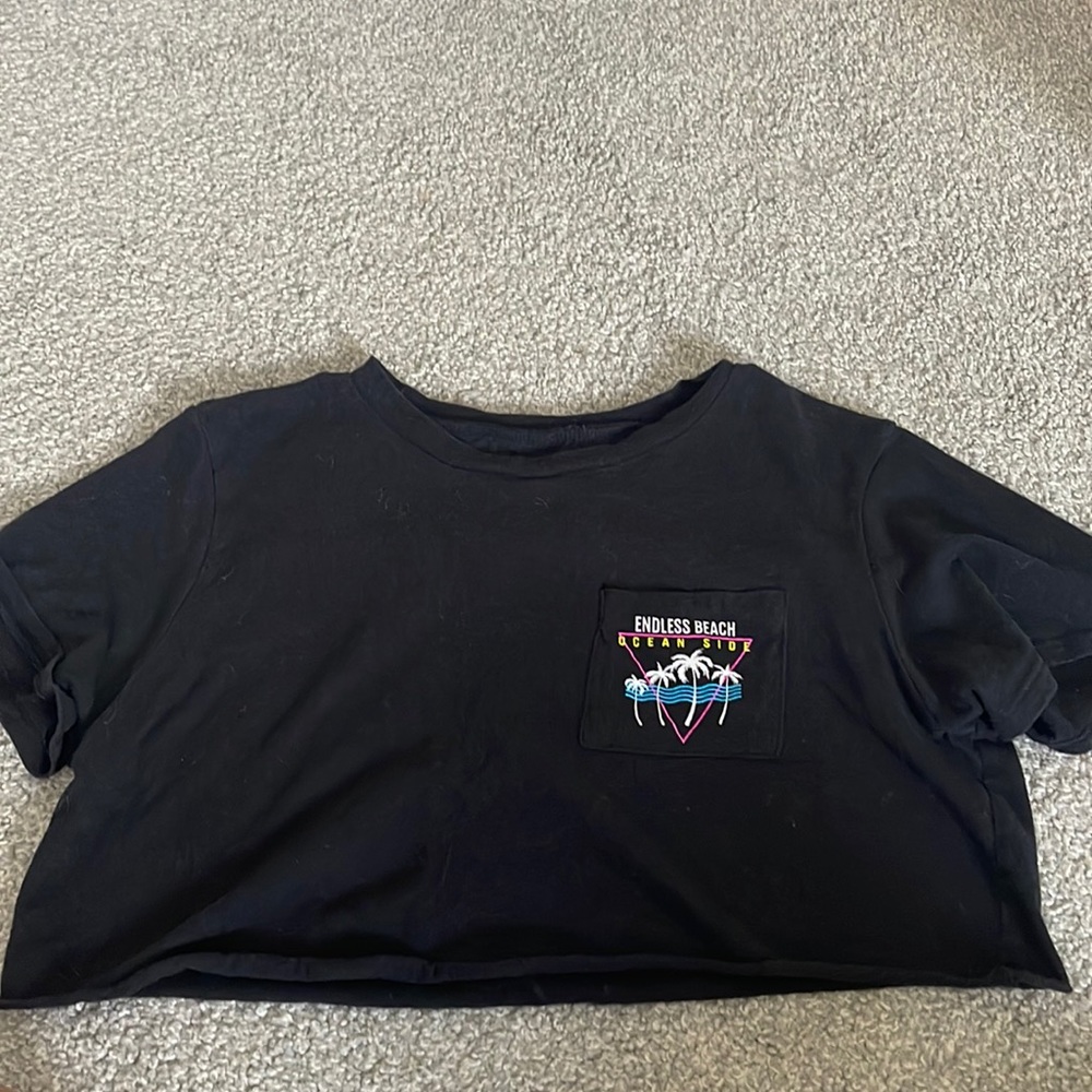 cropped/endless beach shirt